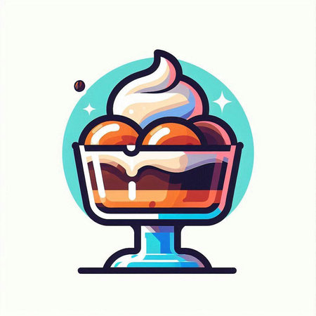 Ice cream vector illustration. Ice cream icon. Ice cream icon. Ice cream iconのイラスト素材