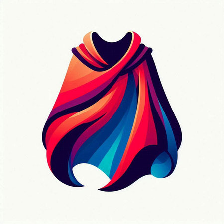 Colorful abstract background with a cloth. Vector illustration for your designのイラスト素材