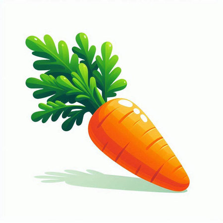 Carrot isolated on white background. Vector illustration. Eps 10.のイラスト素材