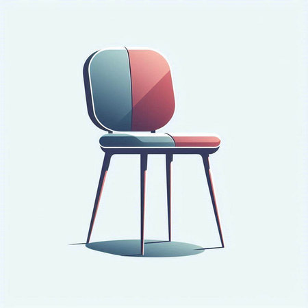 Modern black chair isolated on a white background. 3d render.のイラスト素材
