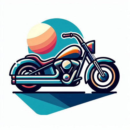 motorcycle vector illustration on white background. motorcycle vector illustration.のイラスト素材