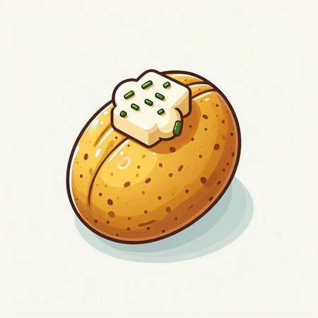 Bread with cheese on a white background. Vector illustration of bread.のイラスト素材