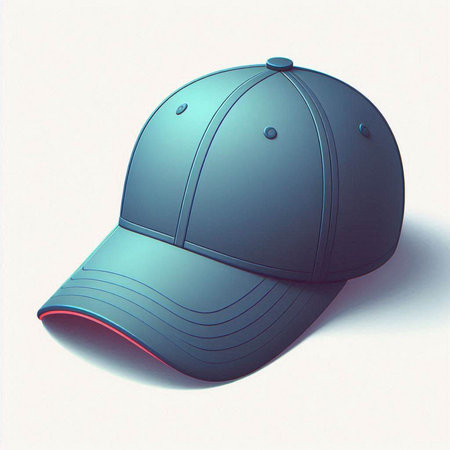 Baseball cap on a white background. 3D illustration. 3D rendering.のイラスト素材