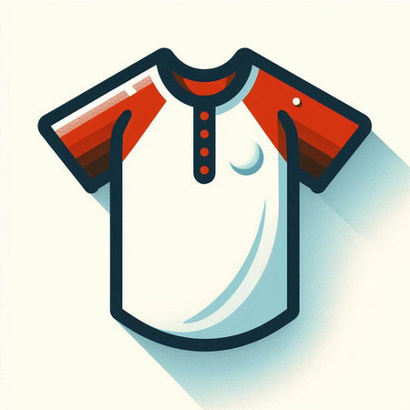 Shirt icon in flat style. Vector illustration for web design.のイラスト素材