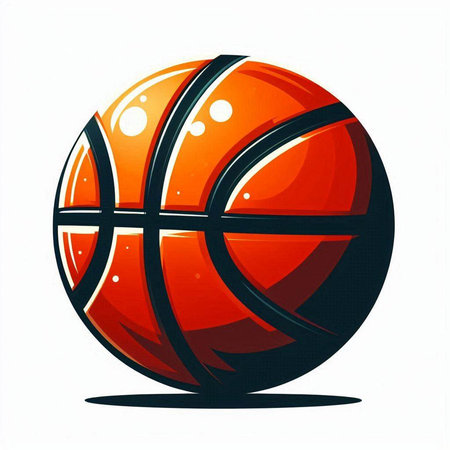 Basketball ball on a white background. Vector illustration. Eps 10のイラスト素材