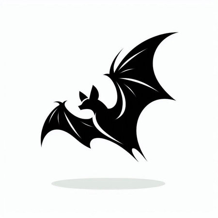 Bat icon isolated on white background. Vector illustration. Eps 10.のイラスト素材