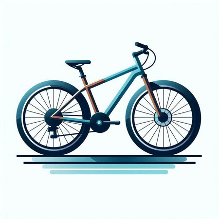 Bicycle on a white background. Vector illustration. Eps 10.のイラスト素材