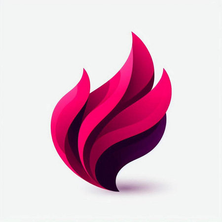 Abstract 3D Flaming Icon, Vector Illustration Design Template.のイラスト素材