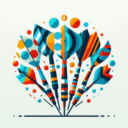 Abstract colorful arrows on white background. Vector illustration. Eps 10.のイラスト素材