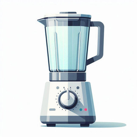 Illustration of a blender on a white background. Vector illustration.のイラスト素材
