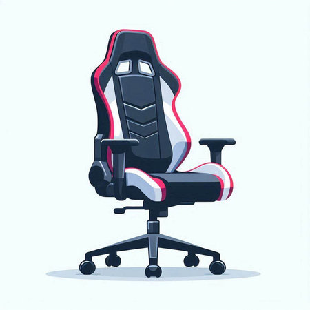 Office chair isolated on white background. Vector illustration. Eps 10.のイラスト素材