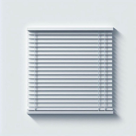 Illustration of window blinds on a white background. Eps 10のイラスト素材
