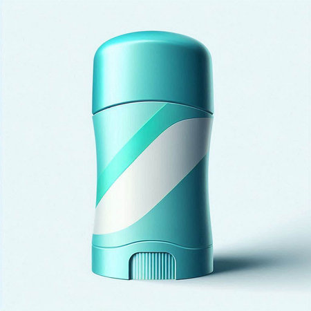 Plastic deodorant on a white background. 3d renderingのイラスト素材