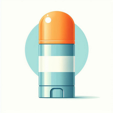 Vector illustration of a medical deodorant on a white background.のイラスト素材