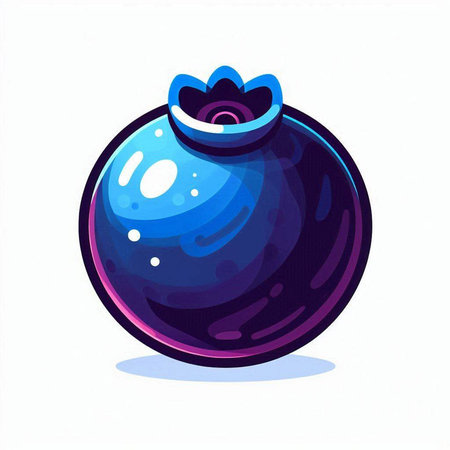 Illustration of a blue decorative christmas ball on a white backgroundのイラスト素材