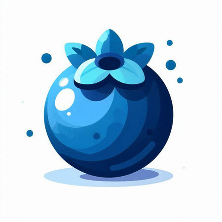 Blue decorative ball with a bow on a white background. Vector illustration.のイラスト素材