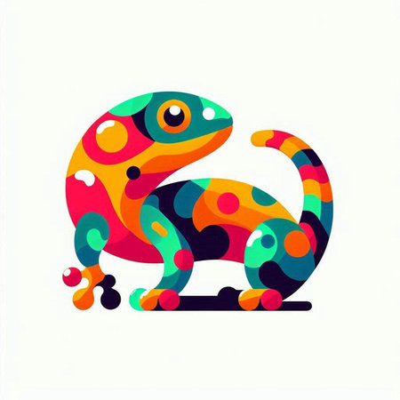 gecko isolated on a white background. vector illustration. eps 10のイラスト素材