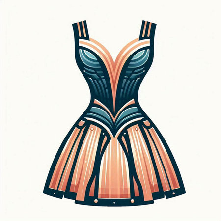 Vector illustration of a corset in retro style. Isolated on white background.のイラスト素材