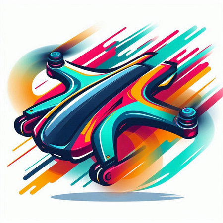 Abstract vector illustration of a racing car on a colorful background. Eps 10のイラスト素材