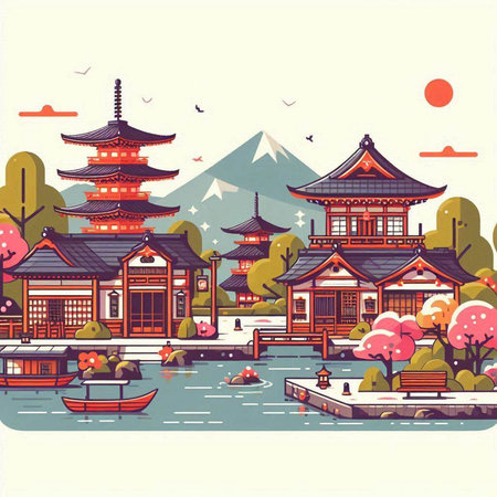 Silhouette of a man jumping in the air, vector illustrationのイラスト素材