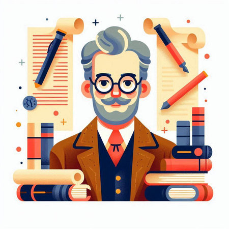 Cute hippopotamus on a white background. Vector illustration.のイラスト素材