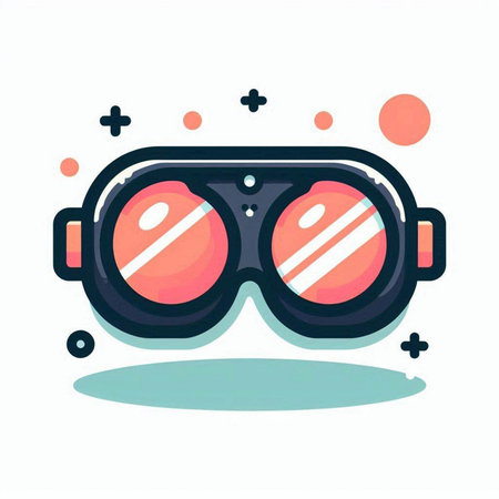 Sunglasses icon in flat style. Vector illustration on white background.のイラスト素材
