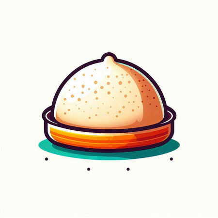 Illustration of a rice dumpling on a white background.のイラスト素材