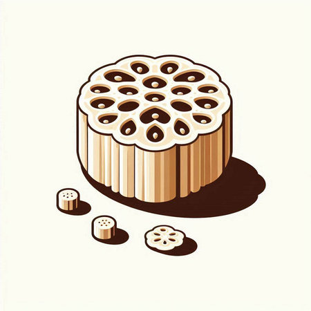 Illustration of a cake on a white background, vector illustration.のイラスト素材