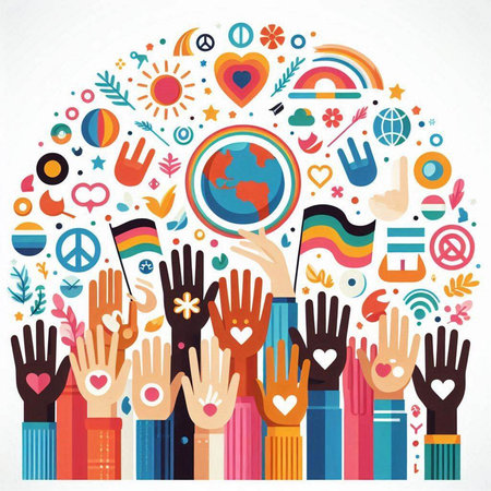 International Day of the Persons with Disabilities, Vector Illustration.のイラスト素材