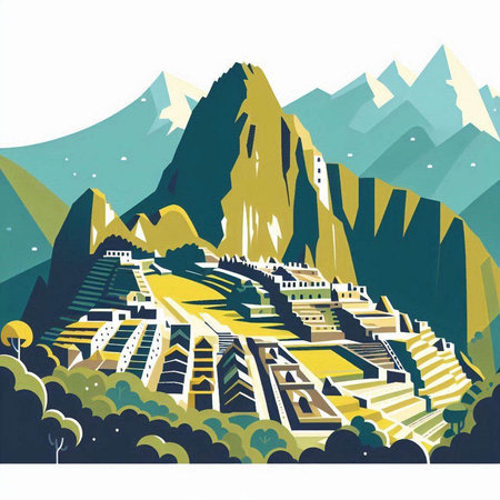 Mountain Landscape. Colorful Vector Illustration. EPS10のイラスト素材