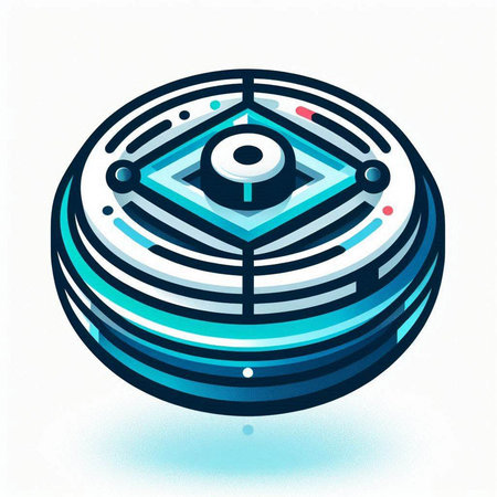 Futuristic eye on white background. Vector illustration. Eps 10.のイラスト素材