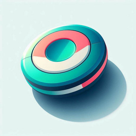 3d illustration of an abstract background with a circle in the centerのイラスト素材