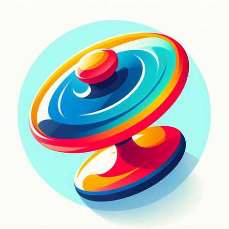Abstract colorful background with circles and rings. Vector illustration. Eps 10.のイラスト素材