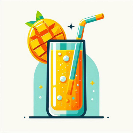 Coffee cup with coffee beans and leaves, vector illustration.のイラスト素材