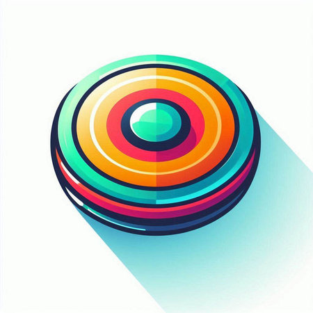 Abstract colorful circle icon. Vector illustration. Can be used for web designのイラスト素材
