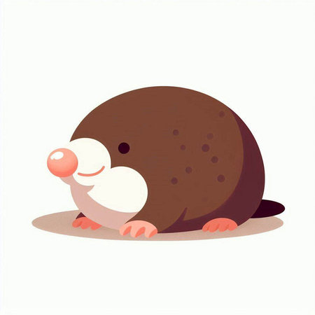 Cute hedgehog isolated on a white background. Vector illustration.のイラスト素材