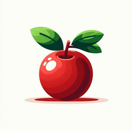 Cherry vector illustration. Isolated on a white background. Vector illustration.のイラスト素材