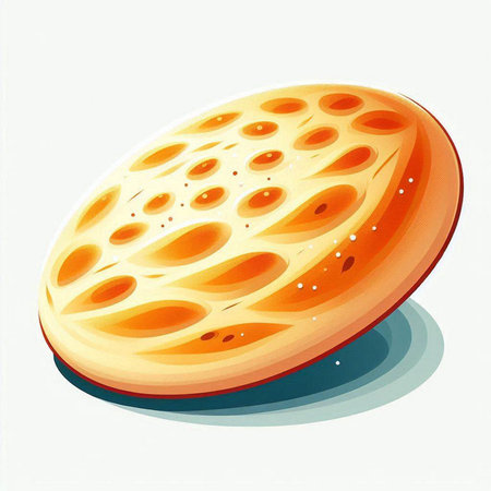 Illustration of a large piece of cheese on a white background.のイラスト素材