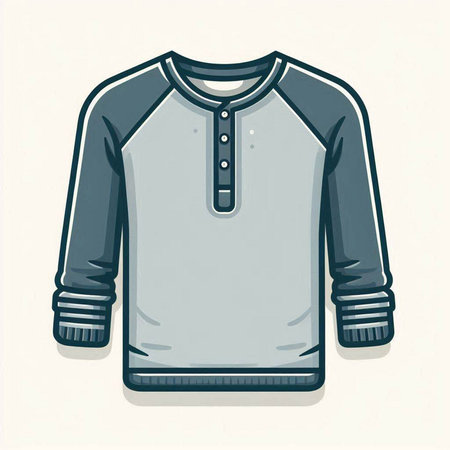 Illustration of a sweater on a white background, vector illustration.のイラスト素材