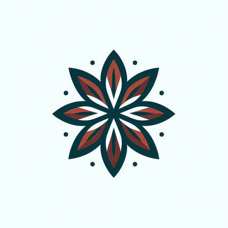 Flower icon. Floral design element. Vector illustration EPS10のイラスト素材