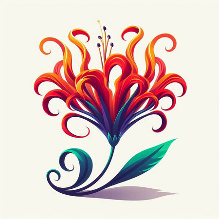 Flower design element, vector illustration eps 10. Floral background.のイラスト素材