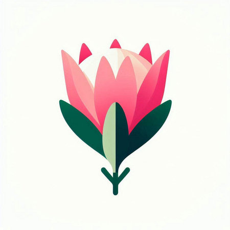 Beautiful flower icon on white background. Vector illustration. Eps 10.のイラスト素材
