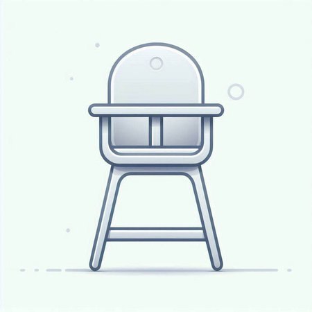 Illustration of a chair on a white background. Vector illustration.のイラスト素材
