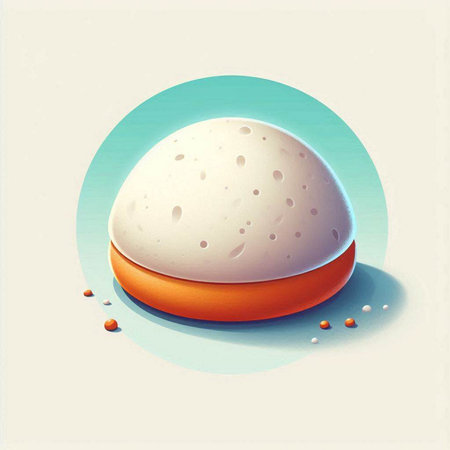 Illustration of a cheese on a blue background with a retro effectのイラスト素材