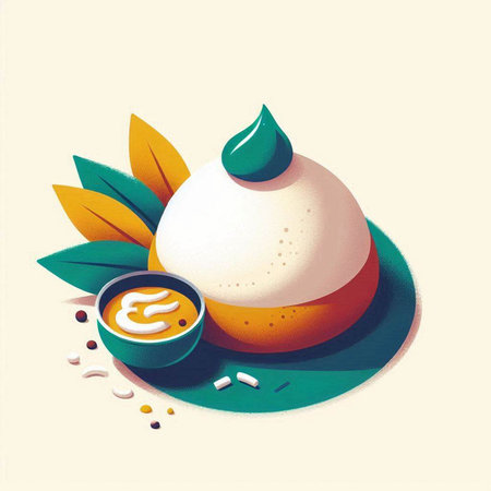 illustration of Pongal or Pongal or Pongal or Pongal or Pongal is an Indian sweet dishのイラスト素材