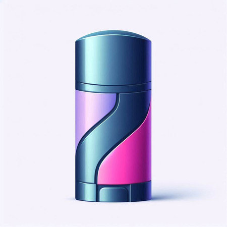 Cosmetic bottle with deodorant. Vector illustration on white background.のイラスト素材
