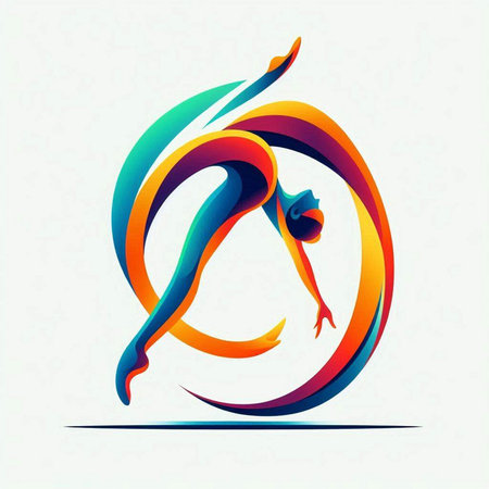 yoga vector logo design template elements for your application or corporate identity.のイラスト素材