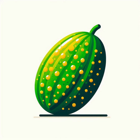 Watermelon on a white background. Vector illustration of a watermelon.のイラスト素材