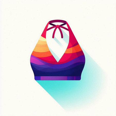 gift box colorful icon, vector illustration. Flat design style.のイラスト素材