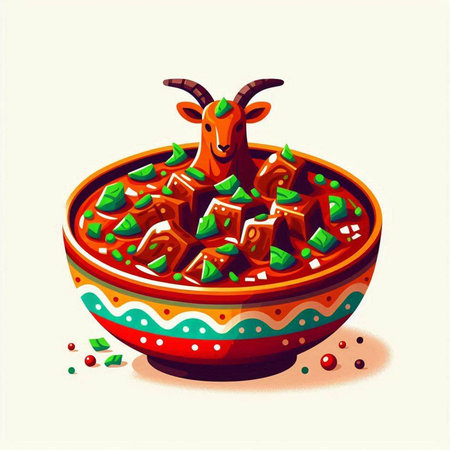 Traditional mexican food in bowl, vector illustration. Mexican cuisineのイラスト素材